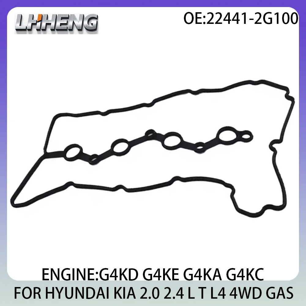 

Engine Valve Cover Cylinder Gasket For HYUNDAI ix35 SANTA SONATA KIA CERATO OPTIMA 22441-2G100 2.0 L T 2.4 L T 05-20 2.0L 2.4L