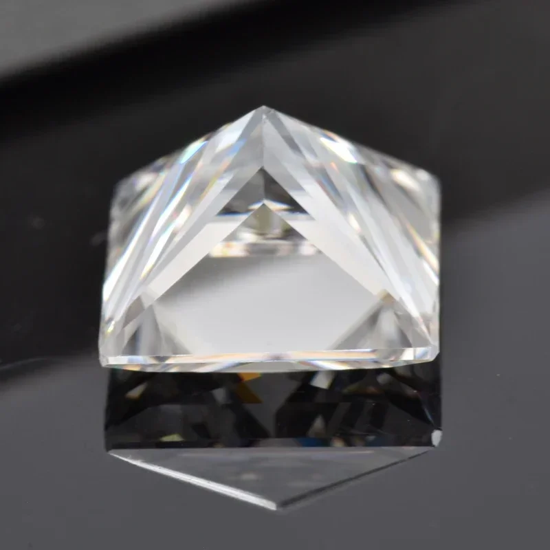Moissanite D Color VVS1 Princess Cut Charms Beads for DIY Jewelry Making Bracelet Earrings Main Materials with GRA Certificate