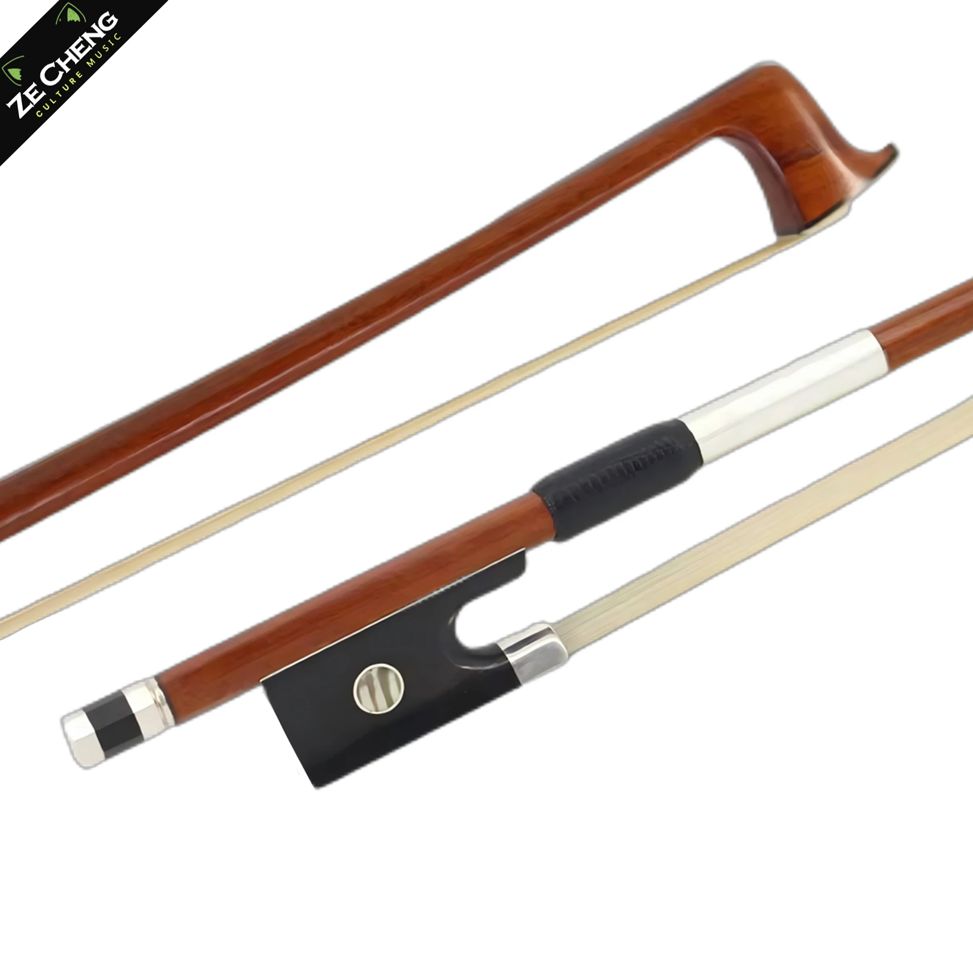 Professional Master Handmade Violin Bow 4/4, Ebony Frog Silver Mounted, Full Size Violin Bow for Performance