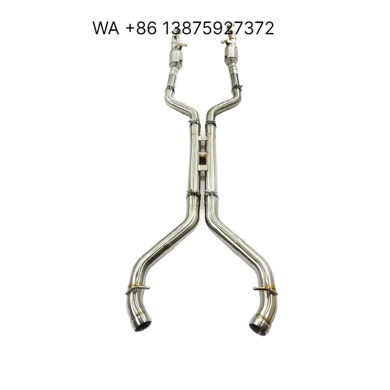 Wmwmnu for ING Valved Exhaust Stainless Steel Midpipe Downpipe for SL63 R231 High Quality Auto Performance