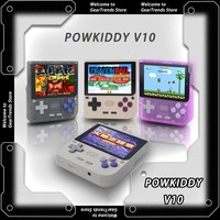 New POWKIDDY V10 Handheld Game Console 3.5 Inch 480*320 IPS OCA Full Screen Retro Opendinglinux Handhelds Cheap Children's Gifts