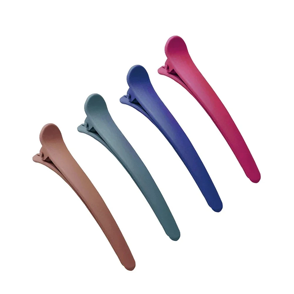 4-teiliges Set Entenschnabel-Haarklammern in Bonbonfarben für Friseure, DIY-Haarspangen aus Kunststoff, Haarpflege-Haarklammern, Styling-Werkzeuge für professionelle Salons – Detail 7