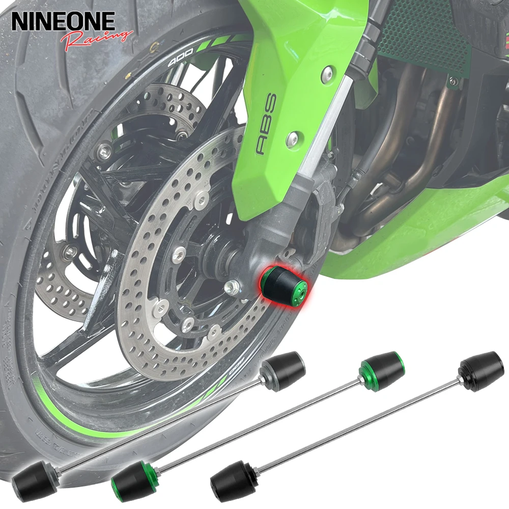 

Front Axle Slider For Kawasaki Ninja ZX4R ZX4RR ZX25R Front Spindle Bobbins Wheel Fork Crash Protector Guard Pad ZX-25R ZX-4R