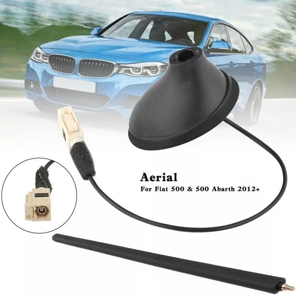 50540987 For Fiat 500 & 500 Abarth 2012 Onwards Aerial Antenna Base 505-40987 Rear Antenna Black Aerial Base Car Accessories