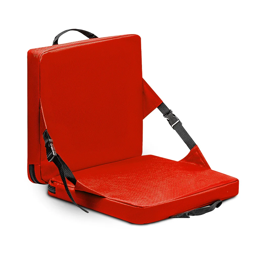 Portable Fold‑Up Padded Seat Cushion, Back Support Pad With Carry Handle, Hip Lumbar Pad for Long‑Time Sitting Daily Use