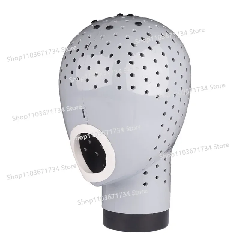 

Wig Blow Drying Model Head Set Dryer Quick Blow Drying Modeling Wig Props with Holes Model Head Blowing Exhibition