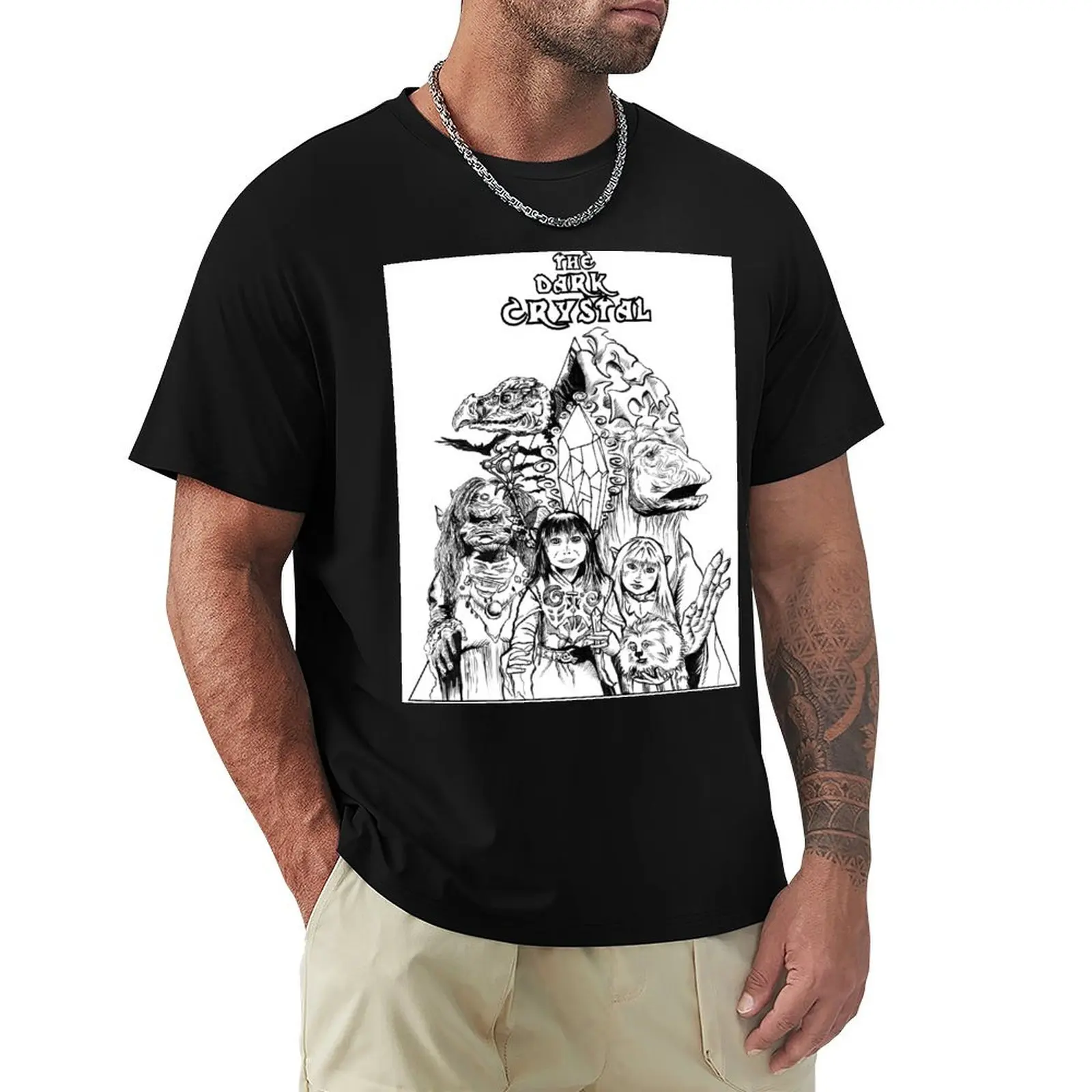 

The Dark Crystal - Gelflings, Skeksis, and Mystics T-Shirt vintage anime shirt Man t-shirt plain white t shirts men