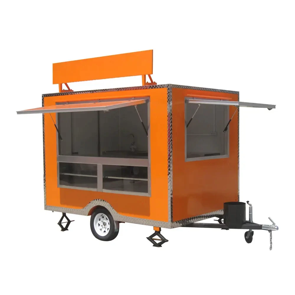 OEM Mobile Food Trailer Cart for Sale Mobile Kitchen Ice Cream Food Vending Van Customized Food Truck