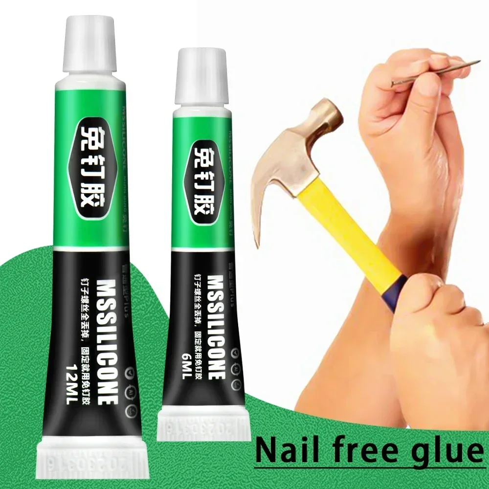 Glass Glue Quick Drying Nail-free Multipurpose with/w Auxiliary Stickers All-purpose Glue High and Low Temperature