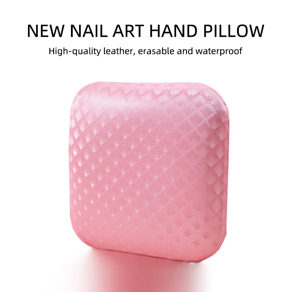 1pcs Pink Soft Elbow Rest for Nail Arm Pillow Stand Manicure Table Mat Cushion Palm Rest Sponge Holder Desk Profesosional Tool