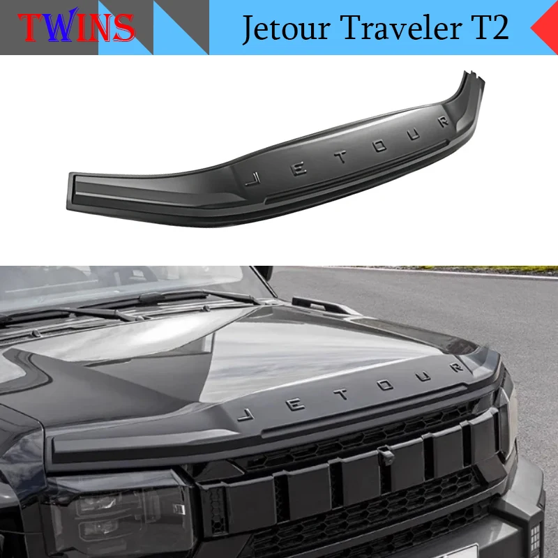 

Auto Engine Hood Front Face Gravel Baffle Protective Cover Fit for Jetour Traveler T2 2023-2025 Car Exterior Decoration Parts