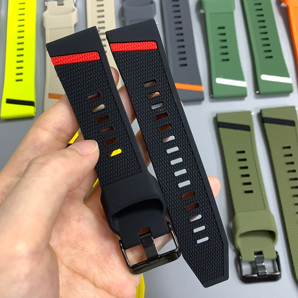 22mm Watch Band For Xiaomi Watch S5 Mi Watch Color 2 Silicone Strap For Xiaomi Watch 2Pro 5 S4 S3 S2 S1 Pro Replacement Bracelet