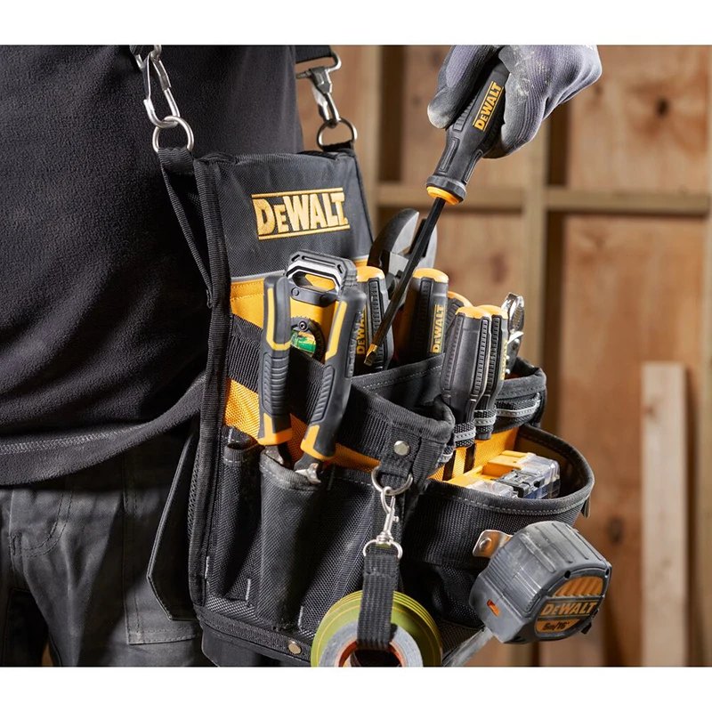 Imagem -03 - Dewalt-heavy Duty Ferramenta Bolsa Organizador Cinto Bolsa Case Resistente Chave de Fenda Broca Chave de Fenda Acessórios Dwst835411