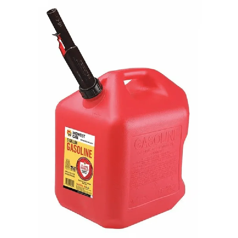 

Gas Can, HDPE, 5 gal, Red, Gasoline