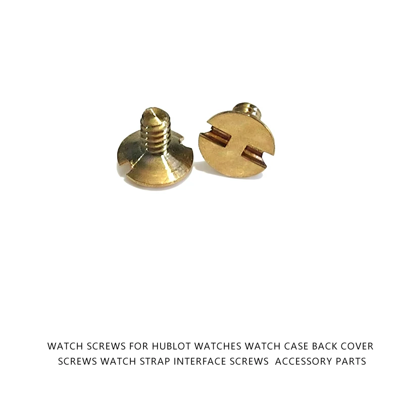6PCS Watch Screws For HUBLOT Watches Watch Case Back Cover Screws Watch Strap Interface Screws Accessory Parts