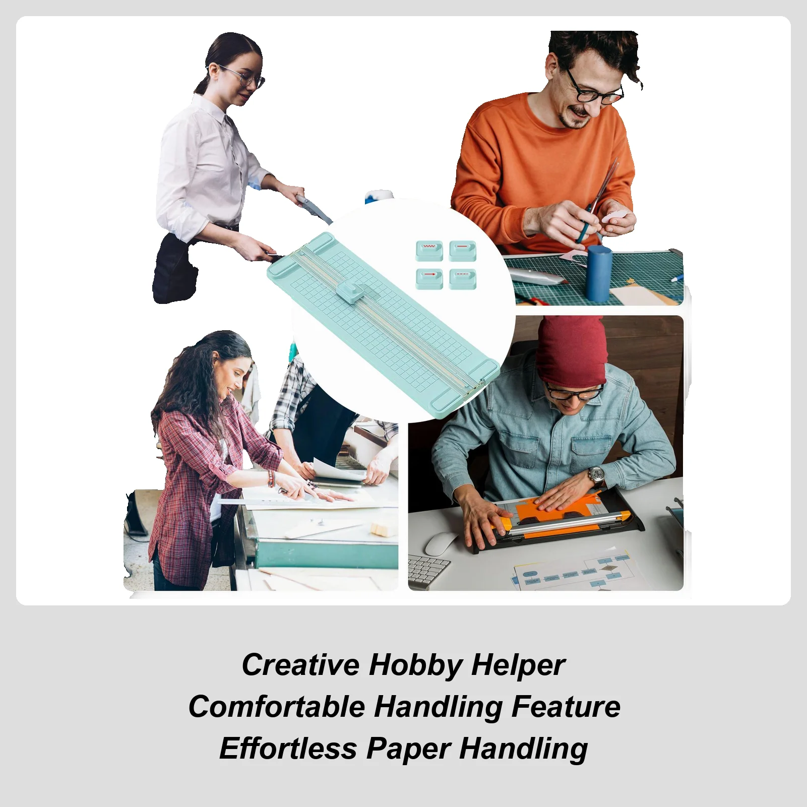 Bidirectional Paper Cutter Paper Cutter For Scrapbooking Craft Ergonomic Portable Slicer Photo Cutting Tool For Offices