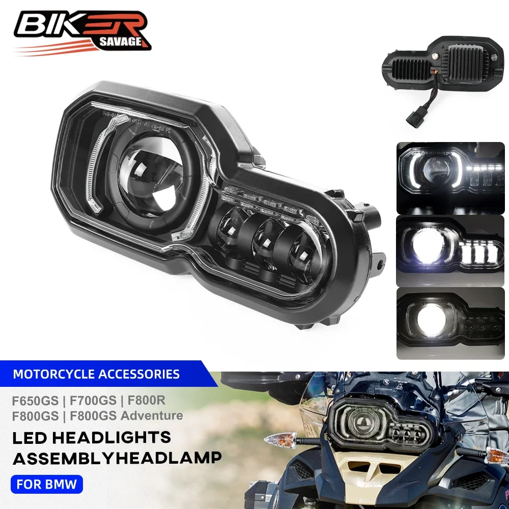 For BMW F800GS Adv 2018 Motorcycle Headlight F800R F800GS F700GS F650GS LED Front Light Head DRL Lamp High Low Beam Accessories