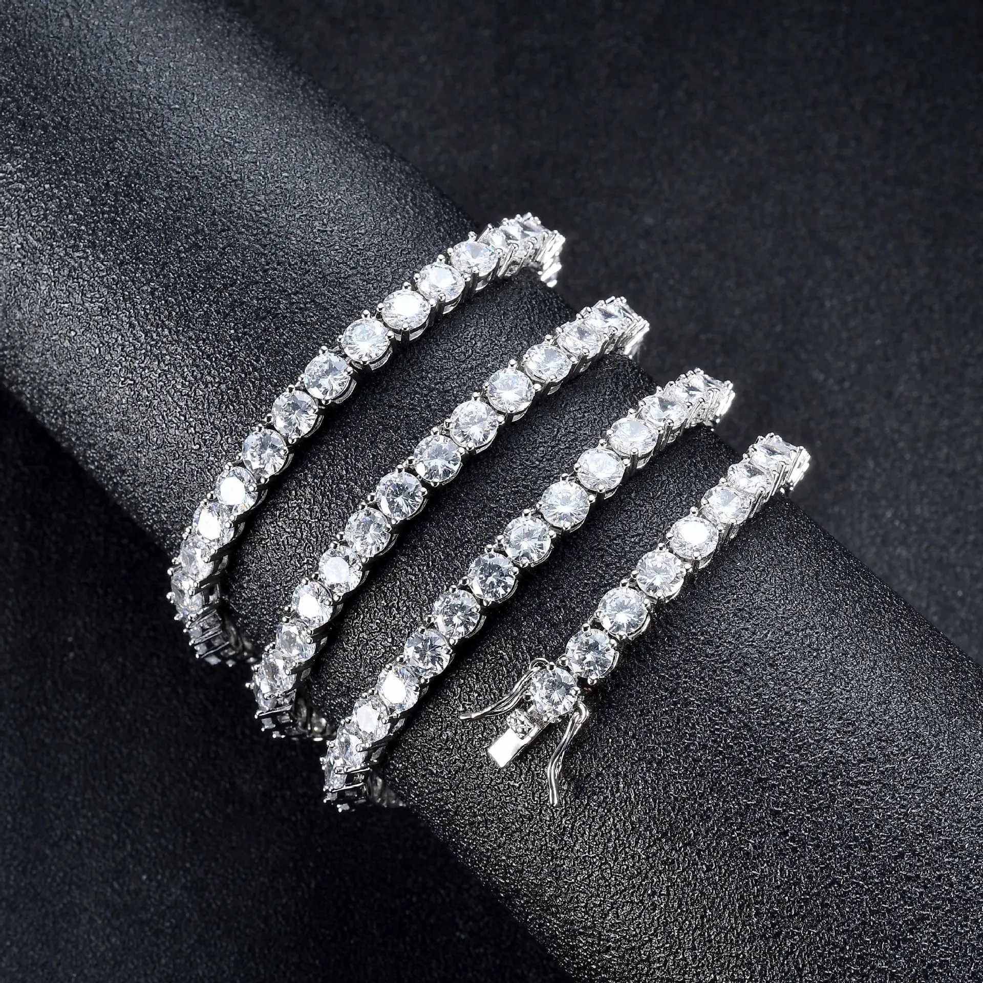 قلادة تنس بسلسلة هيب هوب للرجال مع مجوهرات Zirconia Bling Iced Out لأوروبا وأمريكا