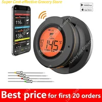 New Food Cooking Bluetooth Wireless BBQ Remote Thermometer Probes Smart Digital Bluetooth Barbecue Thermometer Free App Control