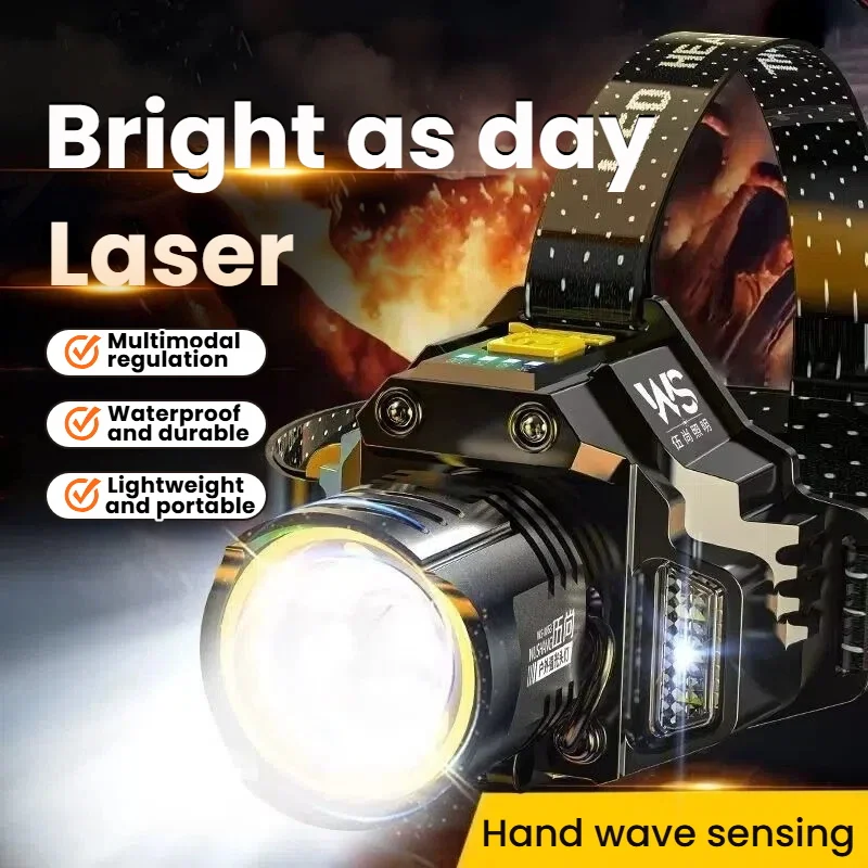 New Rechargeable Powerful LED Retro Small Bulb Emergency Light Ambient Light Portable Flashlight For Camping And Fishing