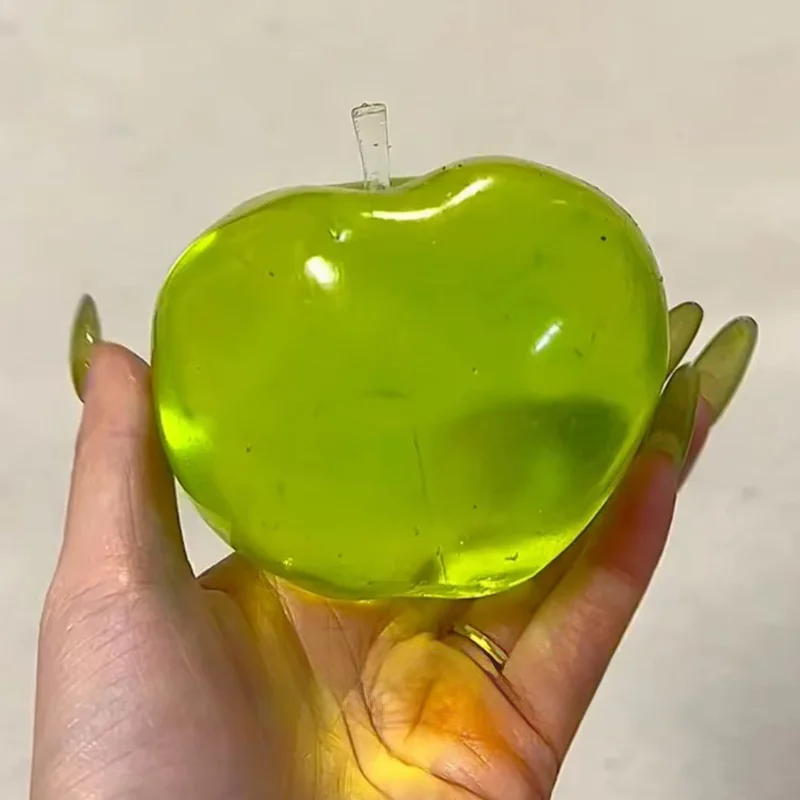 Grüner Apfel Quetschspielzeug Stressabbau Entspannungs-Fidget-Spielzeug Plastisches Quetschspielzeug Entspannendes Geschenk für Freunde