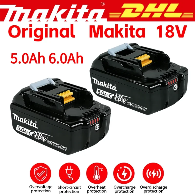 

100% original Makita 18V battery 6.0Ah 9.0AH rechargeable battery, Makita BL1840 BL1830B BL1830B power tool battery, 18V charger