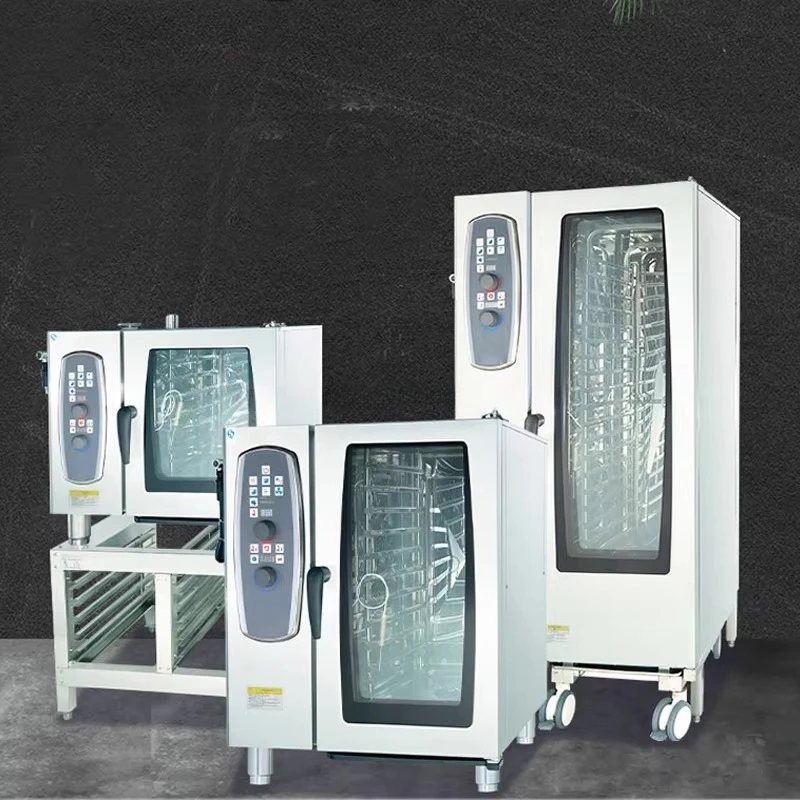 Commercial Multifunctional Combi Steam Oven, Large Steam Roast All‑in‑One Machine for Hotel Restaurant Roast Duck Cooking