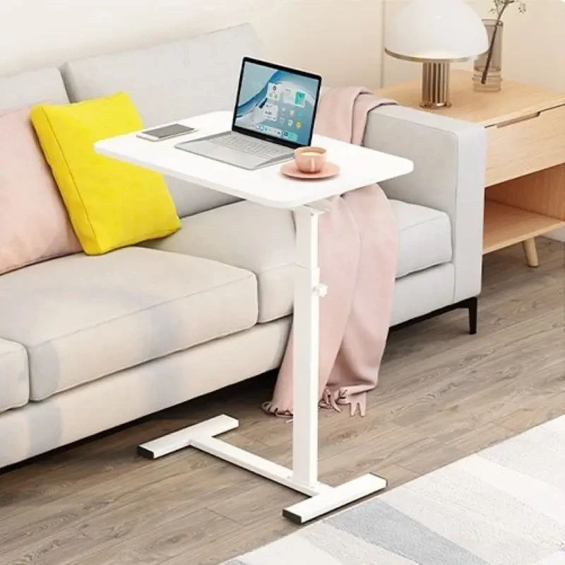 Mobile Side Table, Foldable End Table, Living Room Bedroom Height-Adjustable Temporary Table