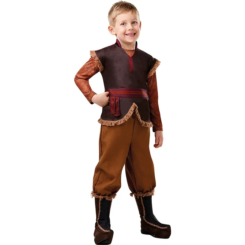 Kristoff Costume Cosplay Kids Ice Master Uniform Christmas Costume for Kids