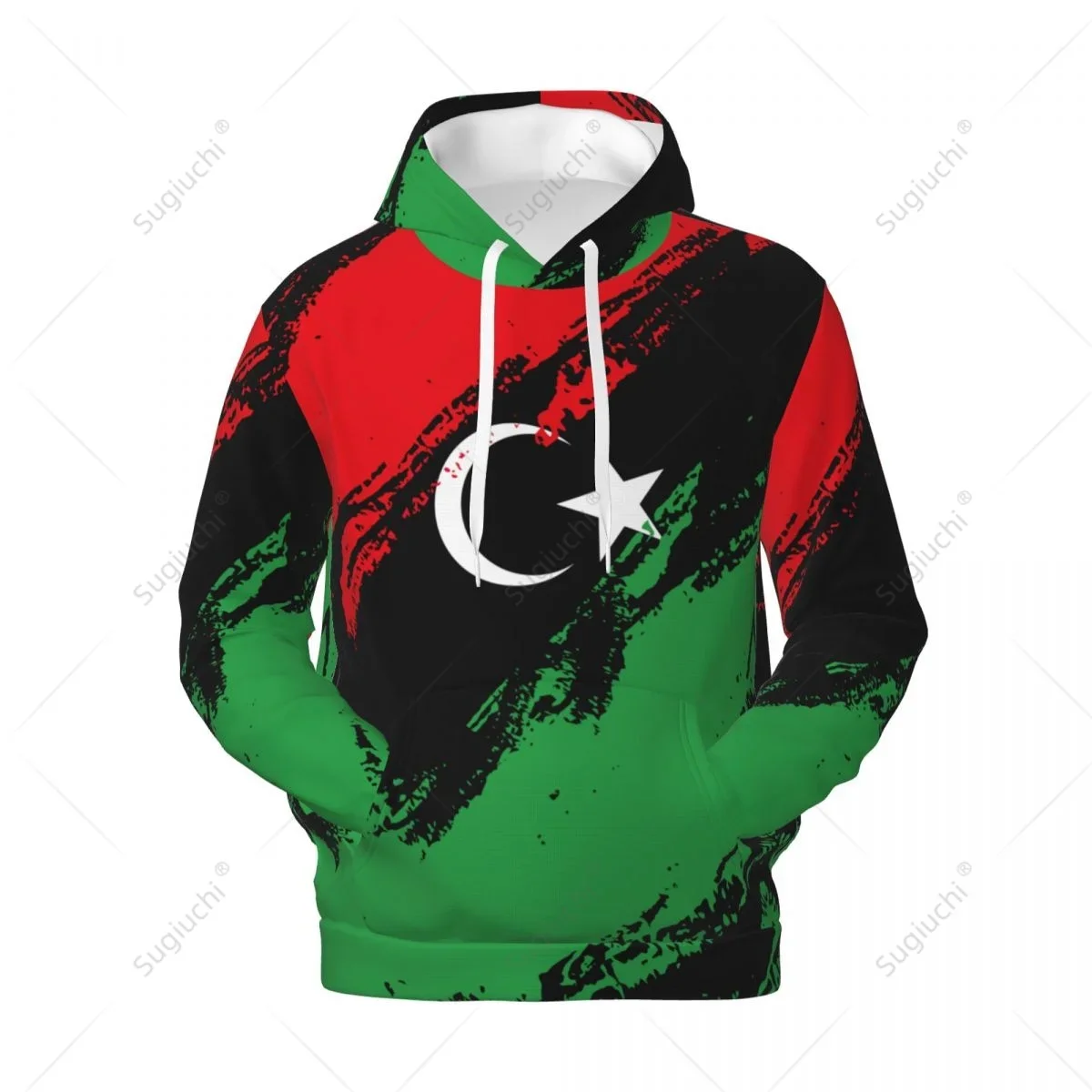 Unisex Libya Flag Color Hoodie 3D Men Women Harajuku Sweatshirt Pullover Hoodies Polyester Casual