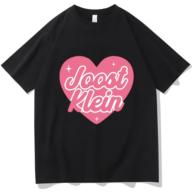 

I Love joost klein merch Heart Cartoon Print T-shirts Short Sleeve Casual Women/Men Tee-shirt Casual Spring Cotton Soft Tshirts