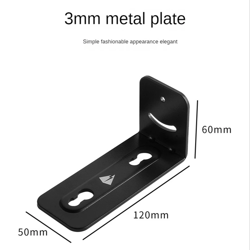 2Pcs Soundbar Stand Universal Anti-Slip Metal Sound Bar Wall Mounting Holder For Home