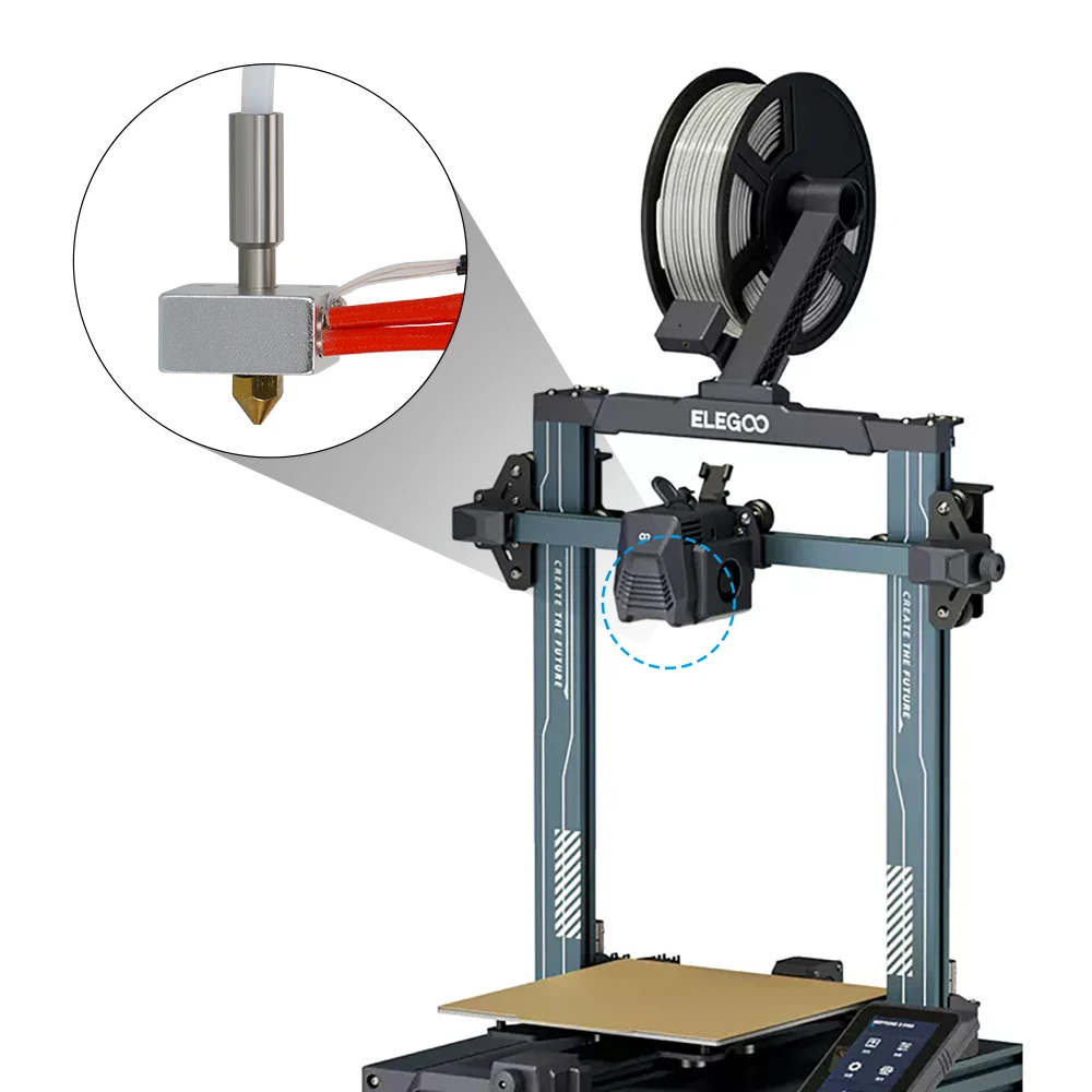 24V40W Hotend Kit for Elegoo Neptune 3 Pro/Plus/Max Heatbreak Heated Block Heating Rod Thermistor PTFE tube for 3D Printer Parts