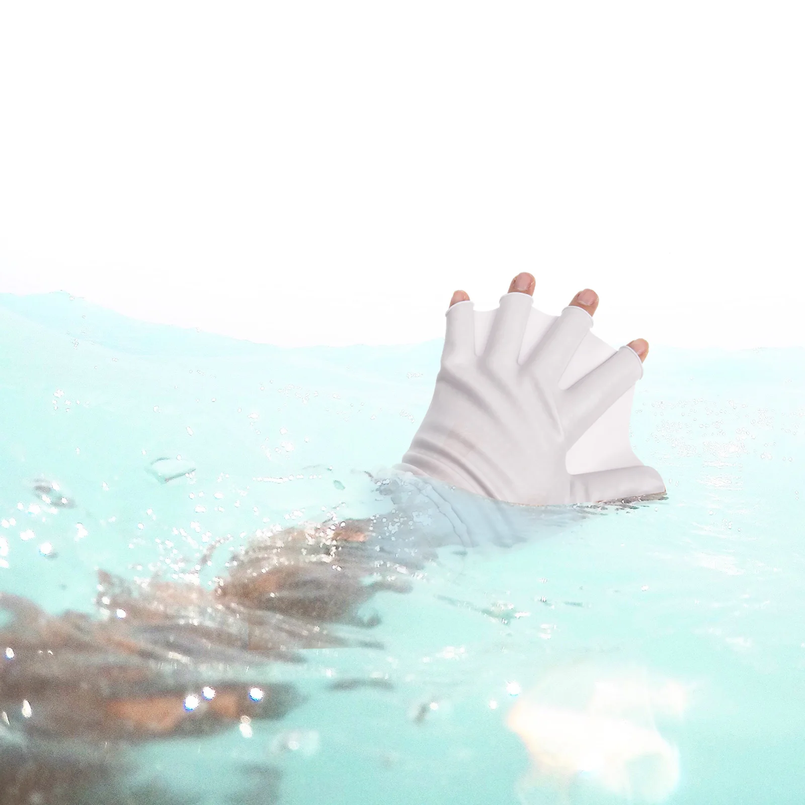 

1Pair Adjustable Swimming Pool Gloves Wear-Resistant Silicone for Water Activities Diving Auxiliary Mittens Water Gloves