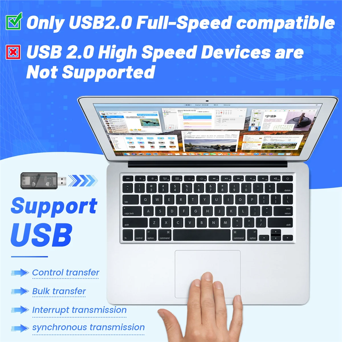 ADUM3160 USB-изолятор Модуль изолятора напряжения USB-USB Поддержка 12 Мбит/с, используется для изоляции шума в цепной системе