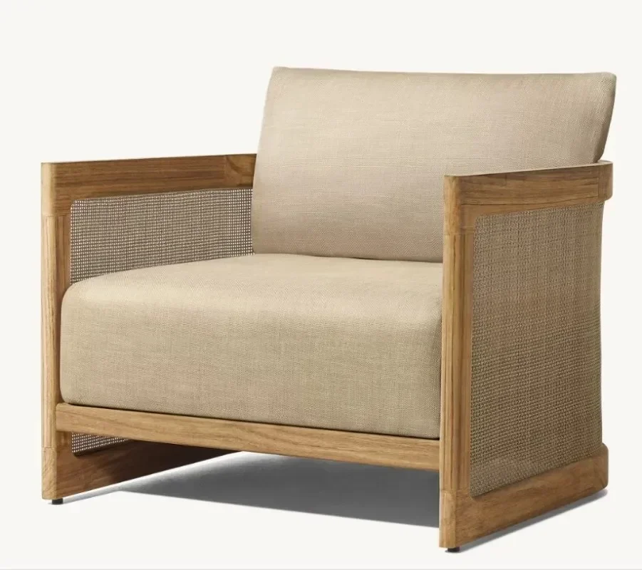 

Luxury Solid Teak Furniture Outdoor Patio Furniture Teak Outdoor Furniture Set Solid Wood Sofa Set