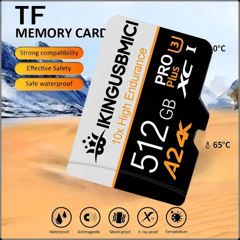 Universal TF Cards Memory Card SD Cards Micro TF SD Card 64GB 128GB 512GB 256GB A1 X-Ray Proof C10 for Laptop Phone GoPro