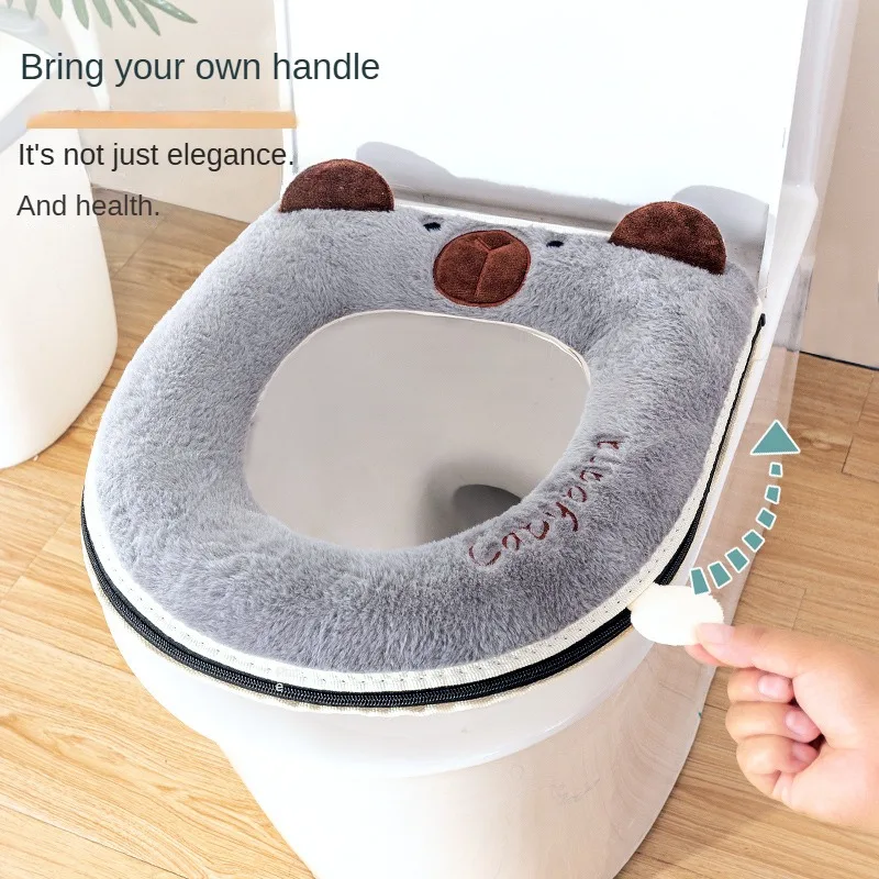 universal Toilet Seat Cushion Warm Winter thick soft toilet seat cover home advanced four seasons Wc Potty Mat pad cape case new