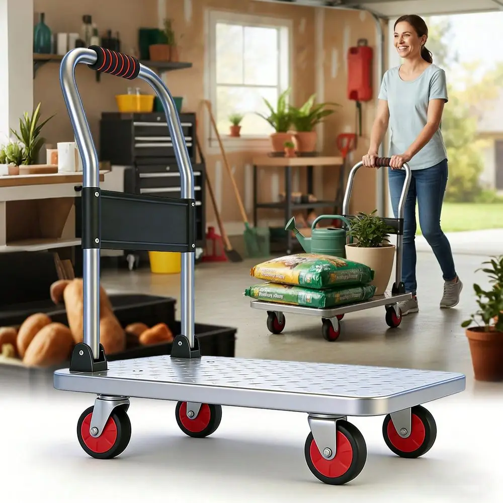 

Climbing Garden Cart, Foldable Heavy Duty Yard Utility Cart For Plants, Soil Outdoor Use, Easy Transport Space Saving