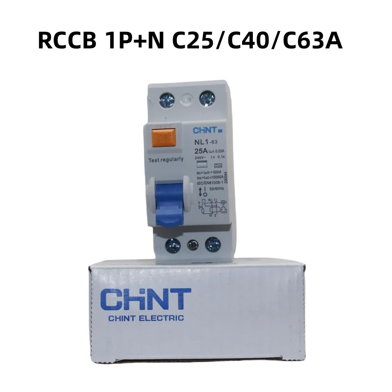 Chint RCCB leakage circuit breaker NL1-63 A type leakage switch 1P+N 3P+N 25A 40A 63A