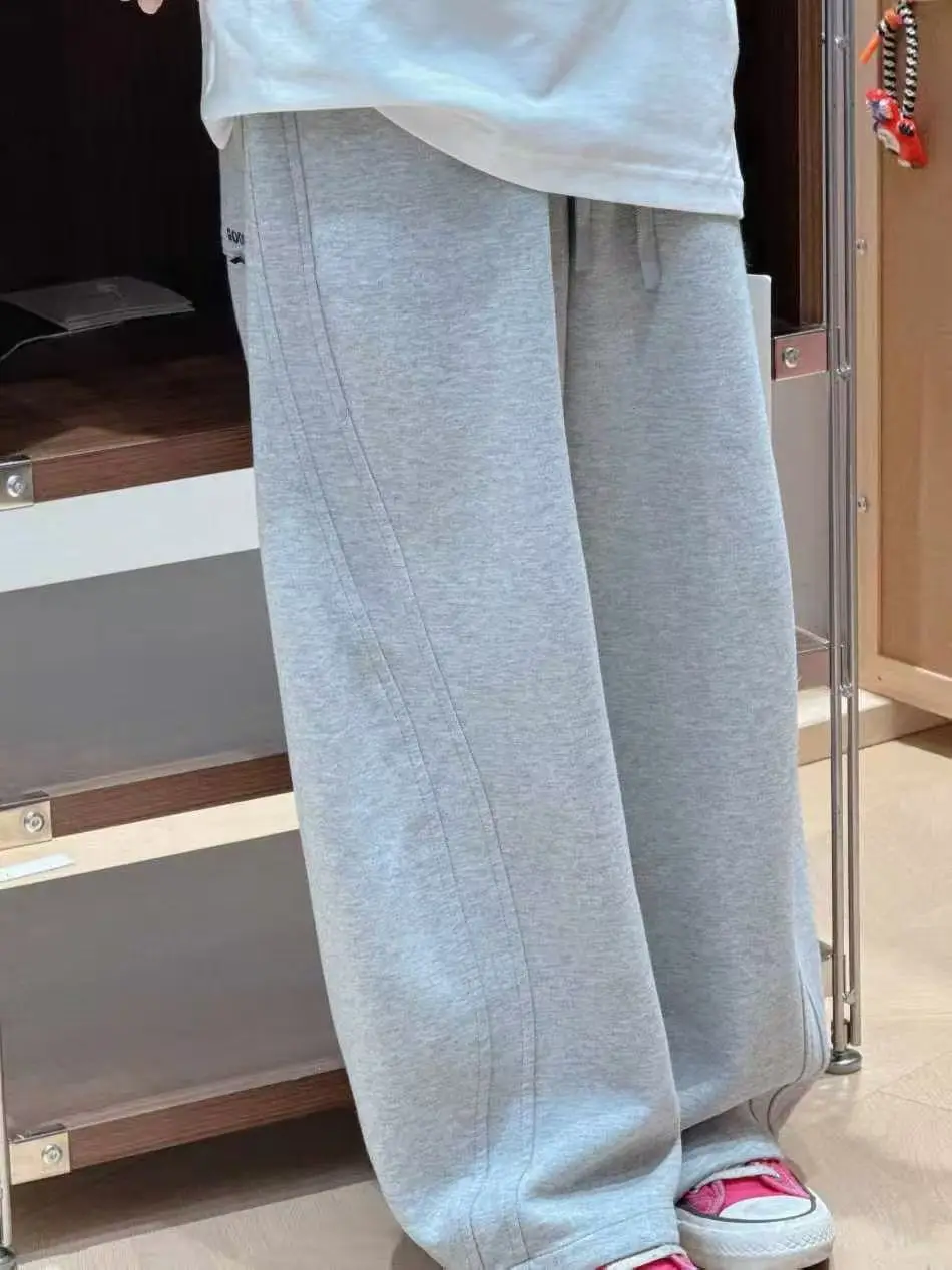 borabora-pantaloni-a-gamba-dritta-foderati-fce-per-bambini-inverno-2025-pantaloni-a-gamba-larga-pantaloni-lunghi-casual-vita-media-cintura-elastica