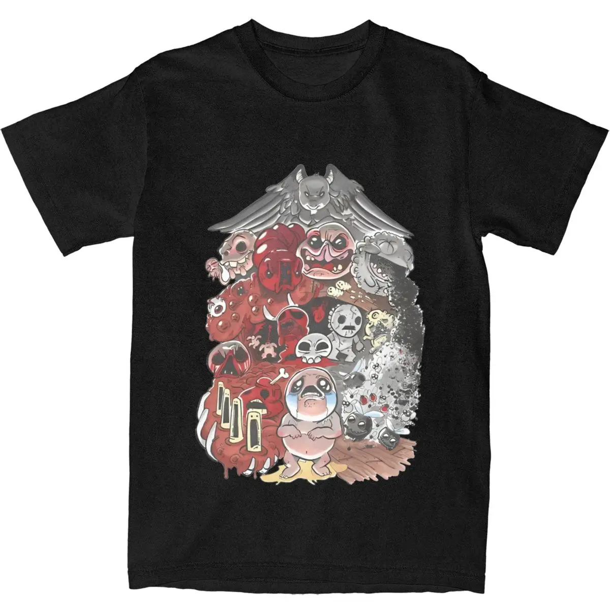 The Binding Of Isaac T Shirt Men Video Game Vintage 100 Cotton T Shirts Beach Harajuku Tee Shirt Custom DIY Oversized Clothes