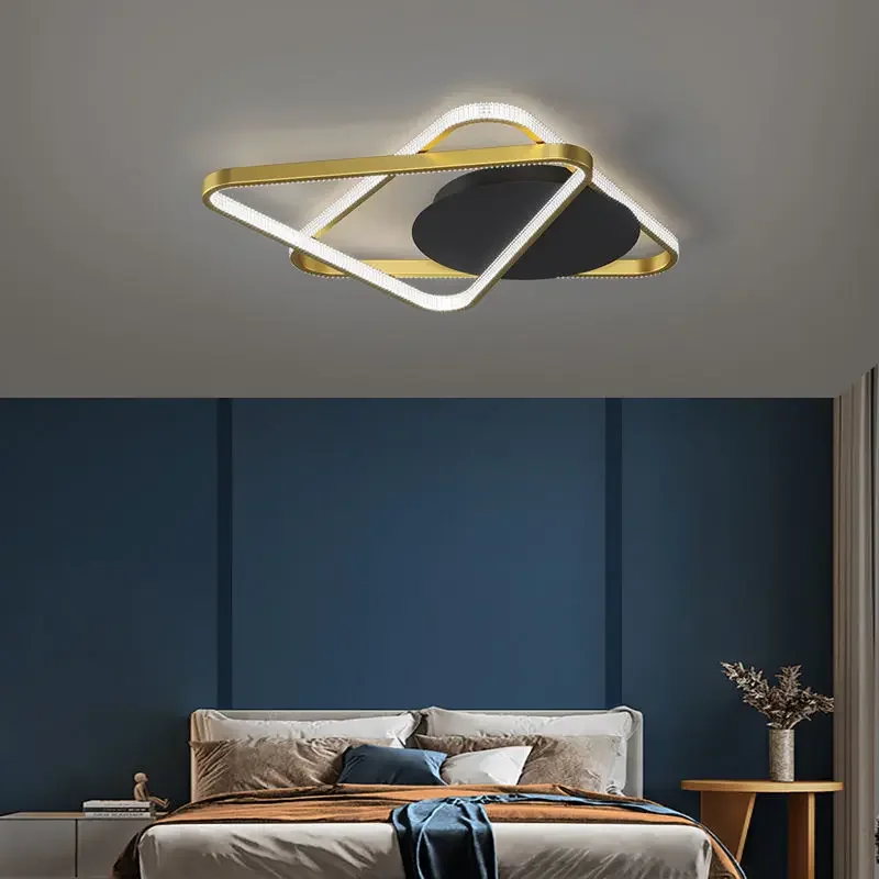 

Gold Modern LED Ceiling Lights for Living Room Bedroom Study Dining Room Kitchen Light Indoor Ceiling Lamp Home Lighting Lustres