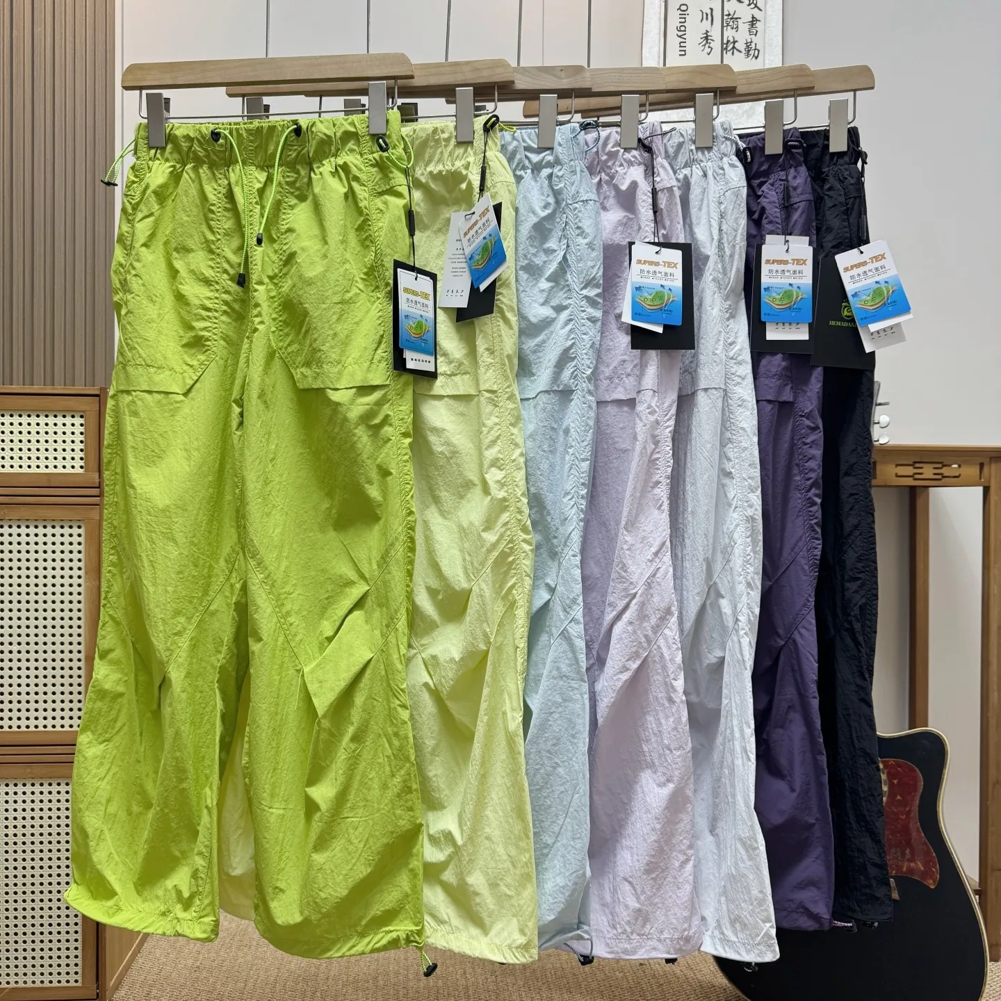 Unisex Lightweight Breathable Outdoor Casual Paratrooper Pants Couples Walking Light Thin Sun Protection Hiking Workwear Long...