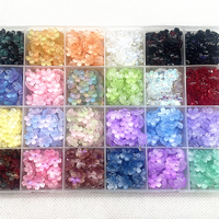 New 30pcs 11mm Three Dimensional Cherry Blossoms Lampwork Beads Caps Glass Spacer Beads for Jewelry Making DIY Hairpin Headwear