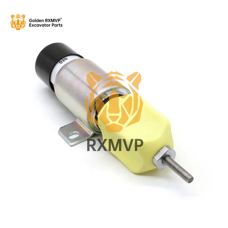 Excavator Spare Parts Accessories 12V Stop shutoff Shut dwon Solenoid Valve 1751-12E2U1B1S1 1700-2501 for CUMMINS Diesel Engine