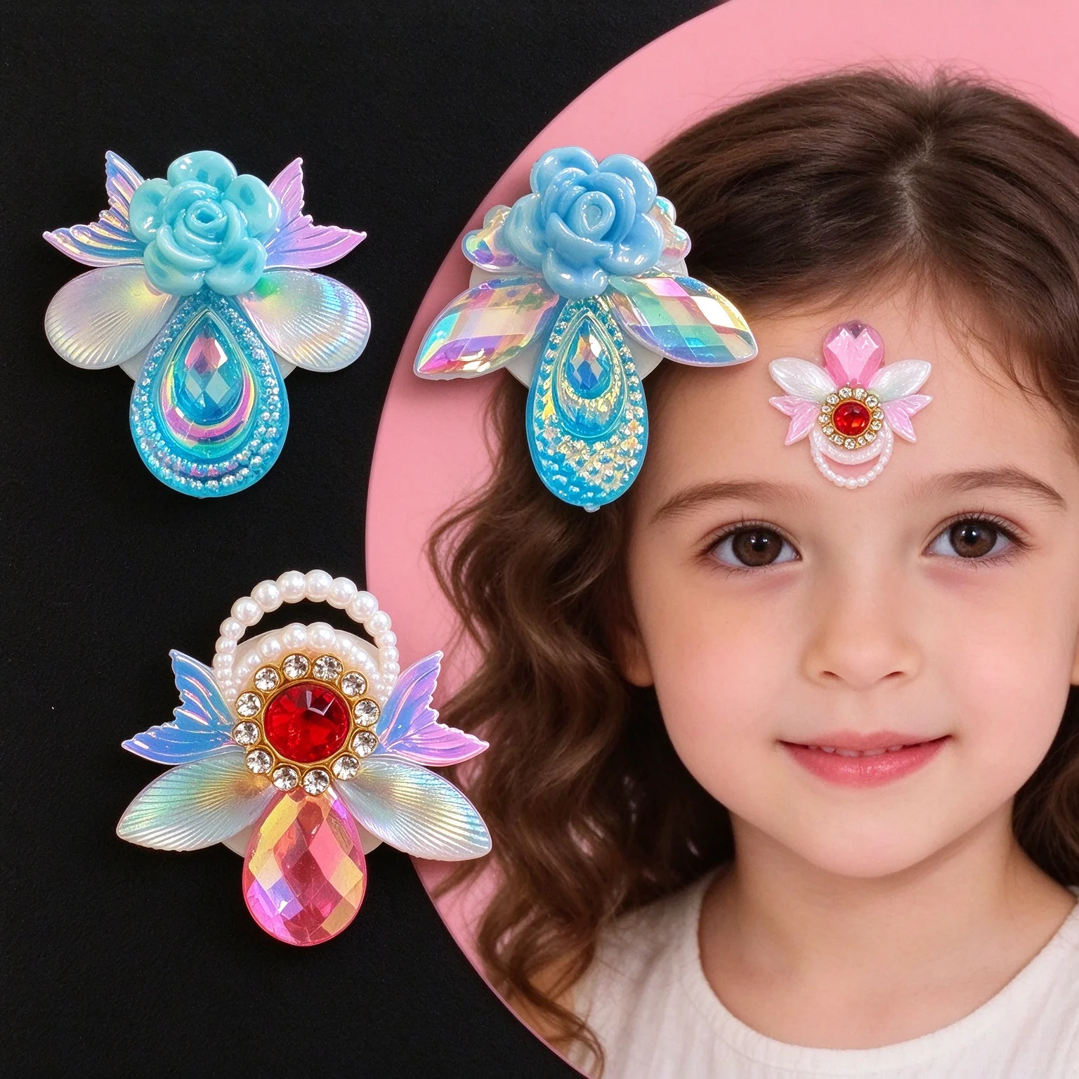 Diamond Face Stickers Gems Colorful Glitter Crystal Face Decal 3D Self-Adhesive Face Rhinestones for Kids Adults Festival Makeup