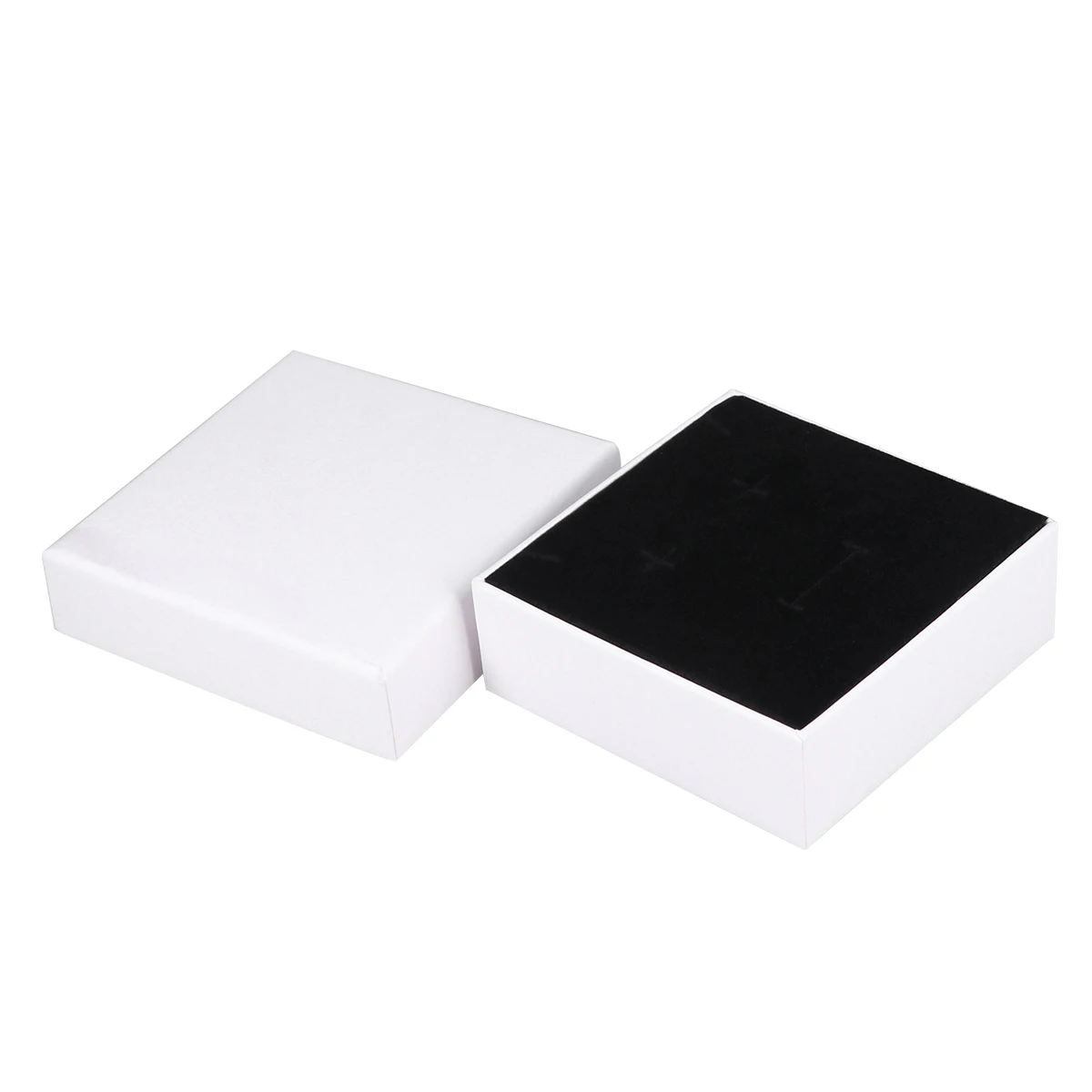 

5pcs Jewelry Box for Rings Earrings Kraft Paper Durable Compact Gift White Organizer Protective Storage Case Packaging