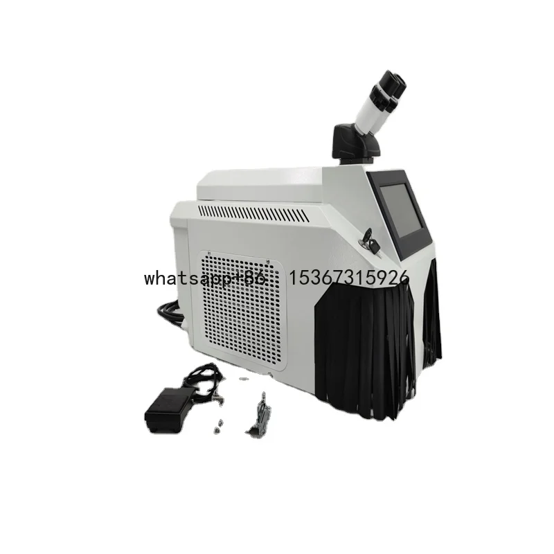 High Precision Mini Jewelry Fiber Laser Welder Laser Welding Machine For Metal With Wire Feeder