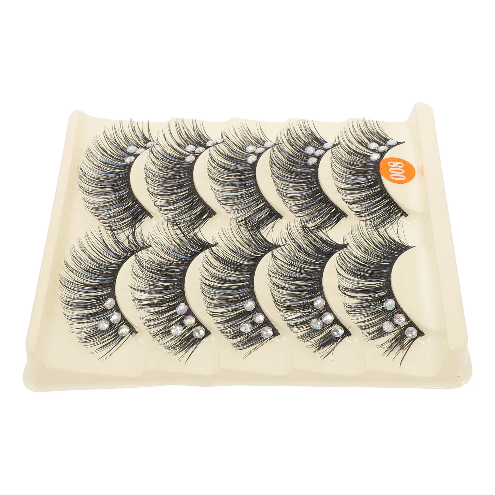 5 أزواج من الرموش الصناعية الفردية خفيفة الوزن ليس من السهل تشويهها، تصميم كلاسيكي للنساء، إكسسوارات مكياج عصرية، فكرة هدية #1